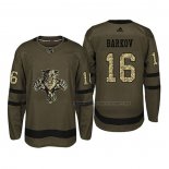 Maillot Hockey Florida Panthers Aleksander Barkov 2018 Salute To Service Vert Militar