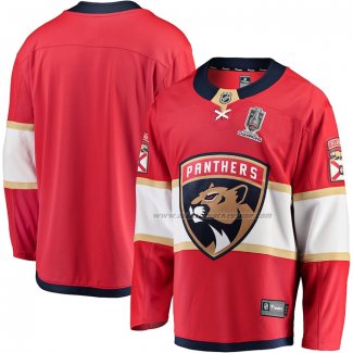 Maillot Hockey Florida Panthers Domicile 2024 Stanley Cup Champions Breakaway Rouge