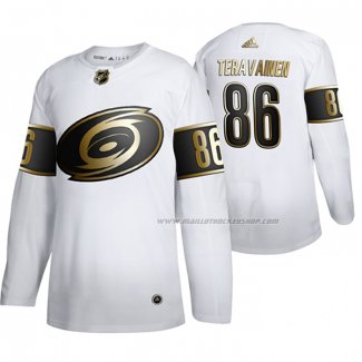 Maillot Hockey Golden Edition Carolina Hurricanes Teuvo Teravainen Authentique Blanc