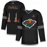 Maillot Hockey Minnesota Wild Zach Parise 2020 USA Flag Noir