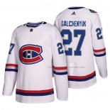 Maillot Hockey Montreal Canadiens Alex Galchenyuk 100 Classic Blanc