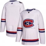Maillot Hockey Montreal Canadiens Blank Authentique 2017 100 Classic Blanc