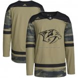 Maillot Hockey Nashville Predators Military Appreciation Team Authentique Practice Camouflage