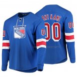 Maillot Hockey New York Rangers Personnalise Platinum Bleu