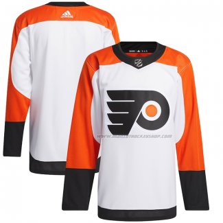 Maillot Hockey Philadelphia Flyers Exterieur Primegreen Authentique Blanc