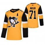 Maillot Hockey Pittsburgh Penguins Evgeni Malkin Alterner Authentique Or