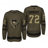 Maillot Hockey Pittsburgh Penguins Patric Hornqvist 2018 Salute To Service Vert Militar