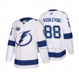 Maillot Hockey Tampa Bay Lightning Andrei Vasilevskiy 2018 Blanc