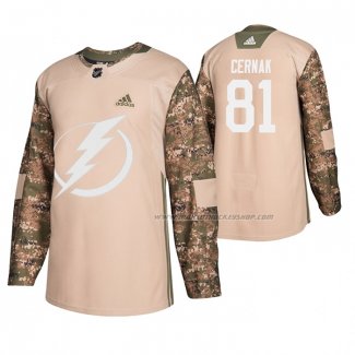 Maillot Hockey Tampa Bay Lightning Erik Cernak Veterans Day Camouflage