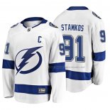 Maillot Hockey Tampa Bay Lightning Steven Stamkos 2019 Exterieur Breakaway Blanc