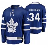 Maillot Hockey Toronto Maple Leafs Auston Matthews Domicile Breakaway Joueur Bleu