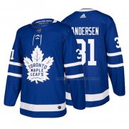 Maillot Hockey Toronto Maple Leafs Frederik Andersen Domicile 2017-2018 Bleu