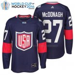 Maillot Hockey USA Ryan Mcdonagh Premier 2016 World Cup Bleu