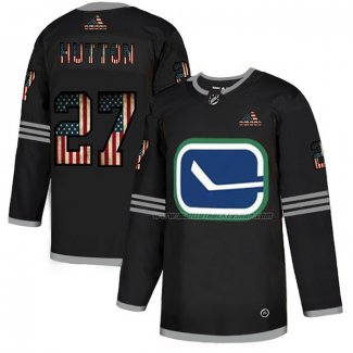 Maillot Hockey Vancouver Canucks Ben Hutton 2020 USA Flag Noir