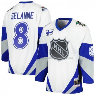 Maillot Hockey 1999 All Star Teemu Selanne Mitchell & Ness Bleu Line Blanc