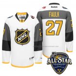 Maillot Hockey 2016 All Star Carolina Hurricanes Justin Faulk Blanc