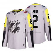 Maillot Hockey 2018 All Star New York Islanders Nick Leddy Gris