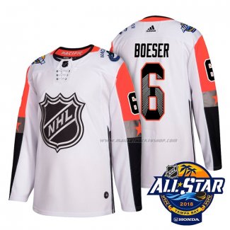 Maillot Hockey 2018 All Star Vancouver Canucks Brock Boeser Authentique Blanc