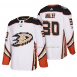 Maillot Hockey Anaheim Ducks Ryan Miller 30 2018 New Season Team Road Blanc