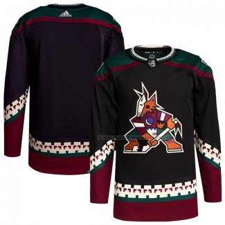 Maillot Hockey Arizona Coyotes Domicile Authentique Pro Blank Noir