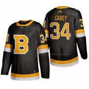 Maillot Hockey Boston Bruins Paul Carey Alterner 2019-20 Noir