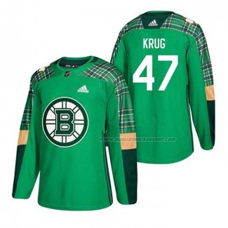 Maillot Hockey Boston Bruins Torey Krug 2018 Dia de San Patricio Vert