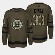 Maillot Hockey Boston Bruins Zdeno Chara 2018 Salute To Service Vert Militar