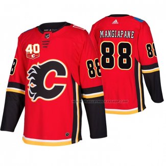 Maillot Hockey Calgary Flames Andrew Mangiapane Domicile Authentique Rouge