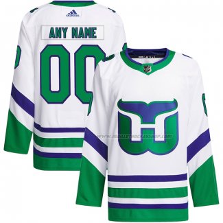 Maillot Hockey Carolina Hurricanes Primegreen Authentique Personalizzate Blanc