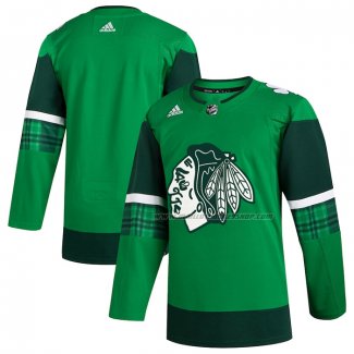 Maillot Hockey Chicago Blackhawks 2023 St. Patrick's Day Authentique Vert