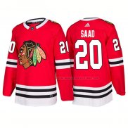 Maillot Hockey Chicago Blackhawks Brandon Saad Domicile 2018 Rouge