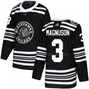 Maillot Hockey Chicago Blackhawks Keith Magnuson Authentique 2019 Winter Classic Noir