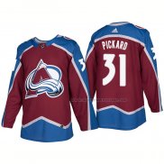 Maillot Hockey Colorado Avalanche Calvin Pickard Domicile Premier 2017-2018 Rouge