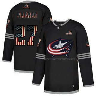 Maillot Hockey Columbus Blue Jackets Ryan Murray 2020 USA Flag Noir