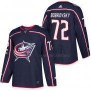 Maillot Hockey Columbus Blue Jackets Sergei Bobrovsky Authentique Domicile 2018 Bleu