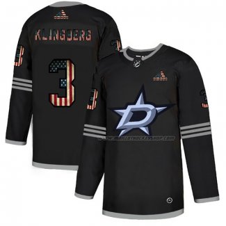 Maillot Hockey Dallas Stars John Klingberg 2020 USA Flag Noir