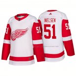 Maillot Hockey Detroit Red Wings Frans Nielsen New Outfitted 2018 Blanc