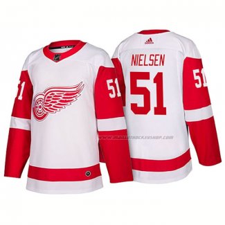 Maillot Hockey Detroit Red Wings Frans Nielsen New Outfitted 2018 Blanc