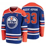 Maillot Hockey Edmonton Oilers Ryan Nugent Hopkins Alterner Breakaway Bleu