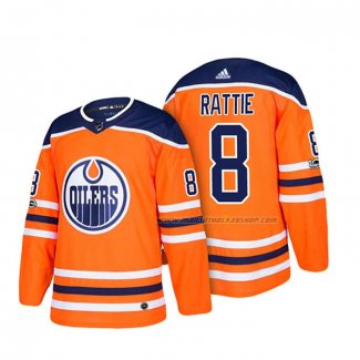 Maillot Hockey Edmonton Oilers Ty Rattie Authentique Domicile 2018 Orange