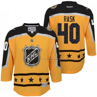 Maillot Hockey Enfant 2017 All Star Boston Bruins Tuukka Rask Jaune