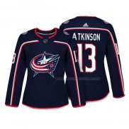 Maillot Hockey Femme Columbus Blue Jackets Cam Atkinson Authentique Joueur Bleu