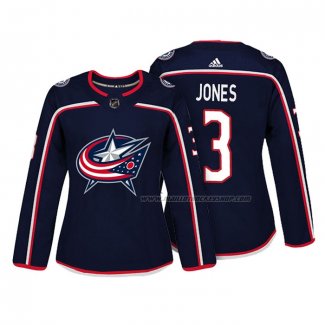 Maillot Hockey Femme Columbus Blue Jackets Seth Jones Authentique Joueur Bleu