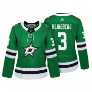 Maillot Hockey Femme Dallas Stars John Klingberg Authentique Joueur Vert