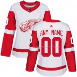 Maillot Hockey Femme Detroit Red Wings Personnalise Exterieur Blanc
