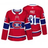 Maillot Hockey Femme Montreal Canadiens Carey Price Authentique Joueur Rouge