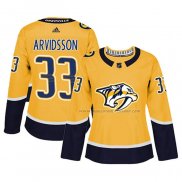 Maillot Hockey Femme Nashville Predators Viktor Arvidsson Domicile Authentique Joueur Jaune