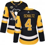 Maillot Hockey Femme Pittsburgh Penguins Justin Schultz 50 Anniversary Domicile Premier Noir