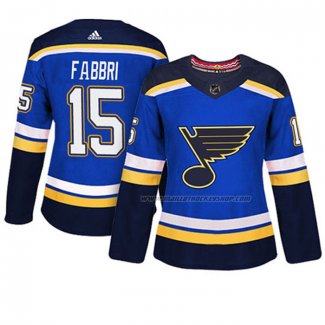 Maillot Hockey Femme St. Louis Blues Robby Fabbri Authentique Joueur Bleu