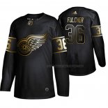 Maillot Hockey Golden Edition Detroit Red Wings Kaden Fulcher Authentique Noir